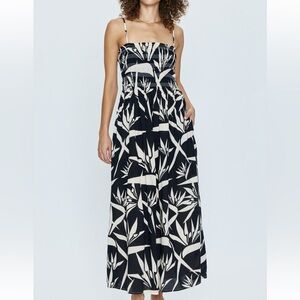Pistola Black and White Maxi Dress